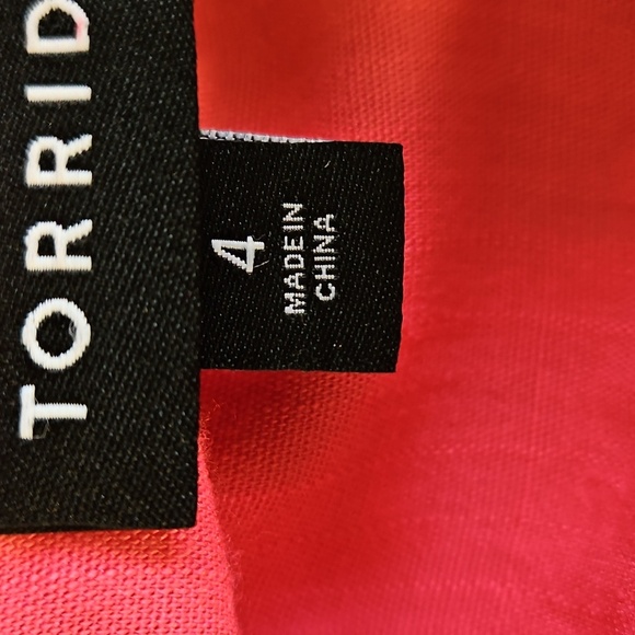 Torrid Swiss Dot Surplice Midi Dress Pink Womens Romantic - Picture 5 of 7